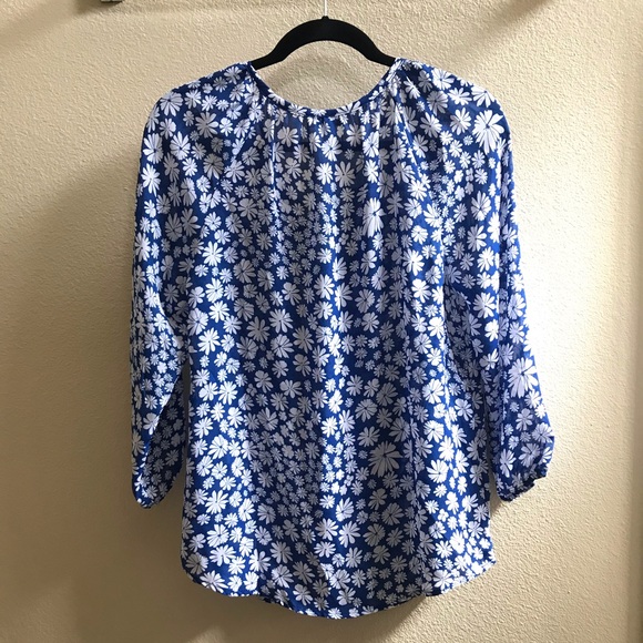 Charter Club Floral Printed Blouse - Picture 2 of 3